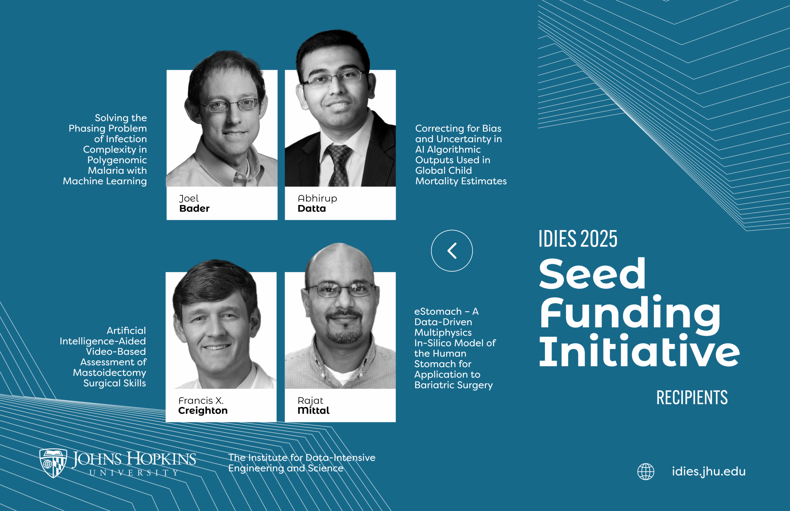 Seed funding feature image with recipients photos and project titles